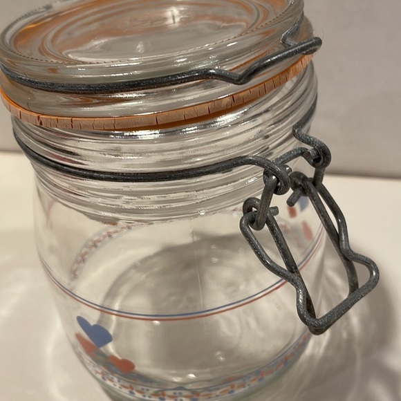 Arc Vintage French Provincial Glass Lidded bale-wire Jar - Picture 6 of 8